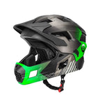 Casco Integral (Convertible) Rockbros - Green/Black