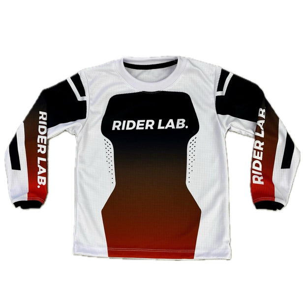 Jersey Rider Lab Niños - White/Red – Strider Bikes Peru