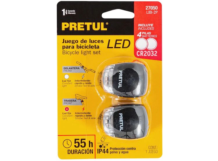 Kit De Luces Led Delantero y Trasero Para Bicicleta