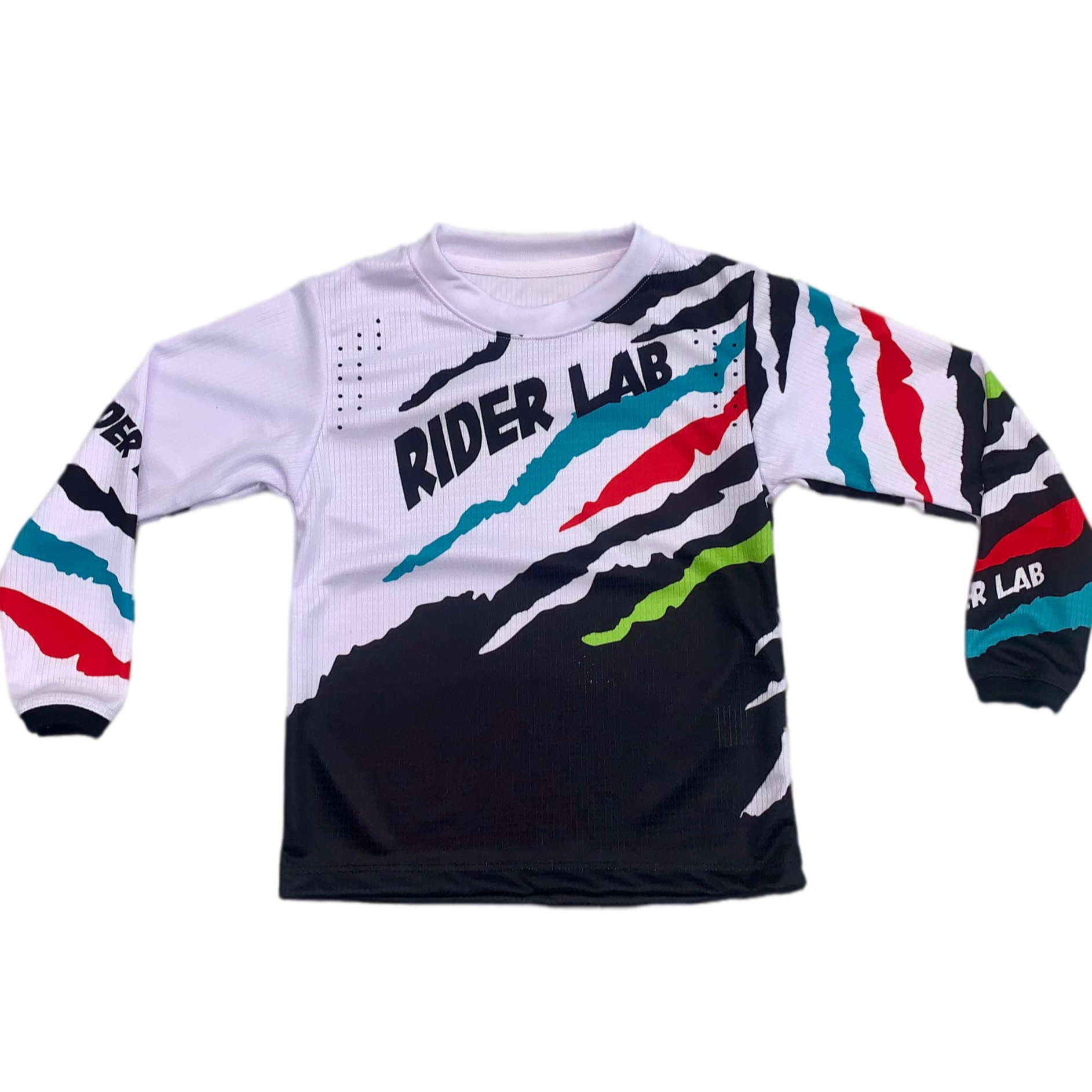 Jersey Rider Lab Niños - White/Multicolor