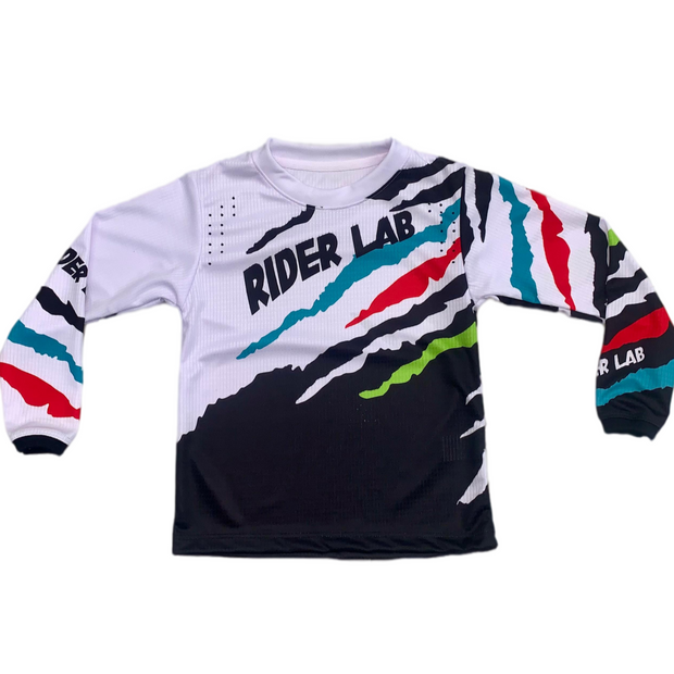 Jersey Rider Lab Niños - White/Multicolor