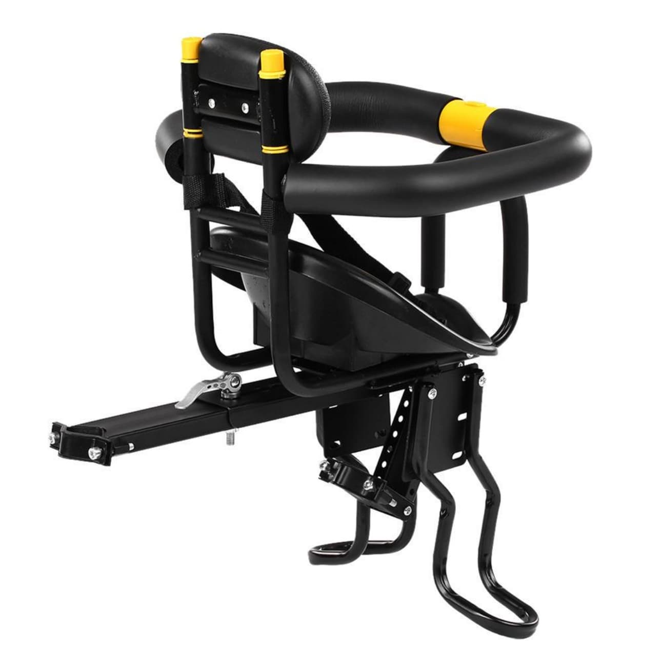 Asiento de bicicleta para niños con respaldo y cinturón