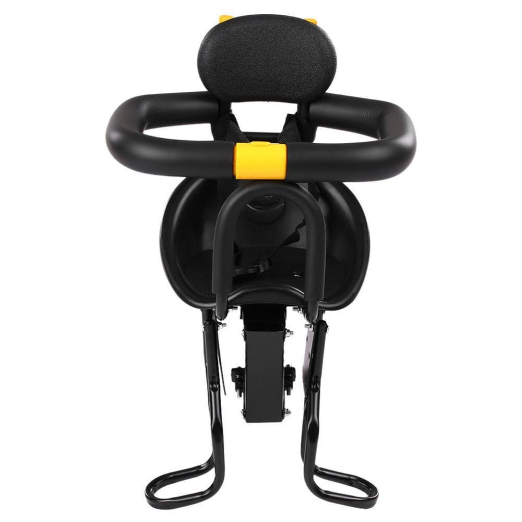 Asiento de bicicleta para niños con respaldo y cinturón