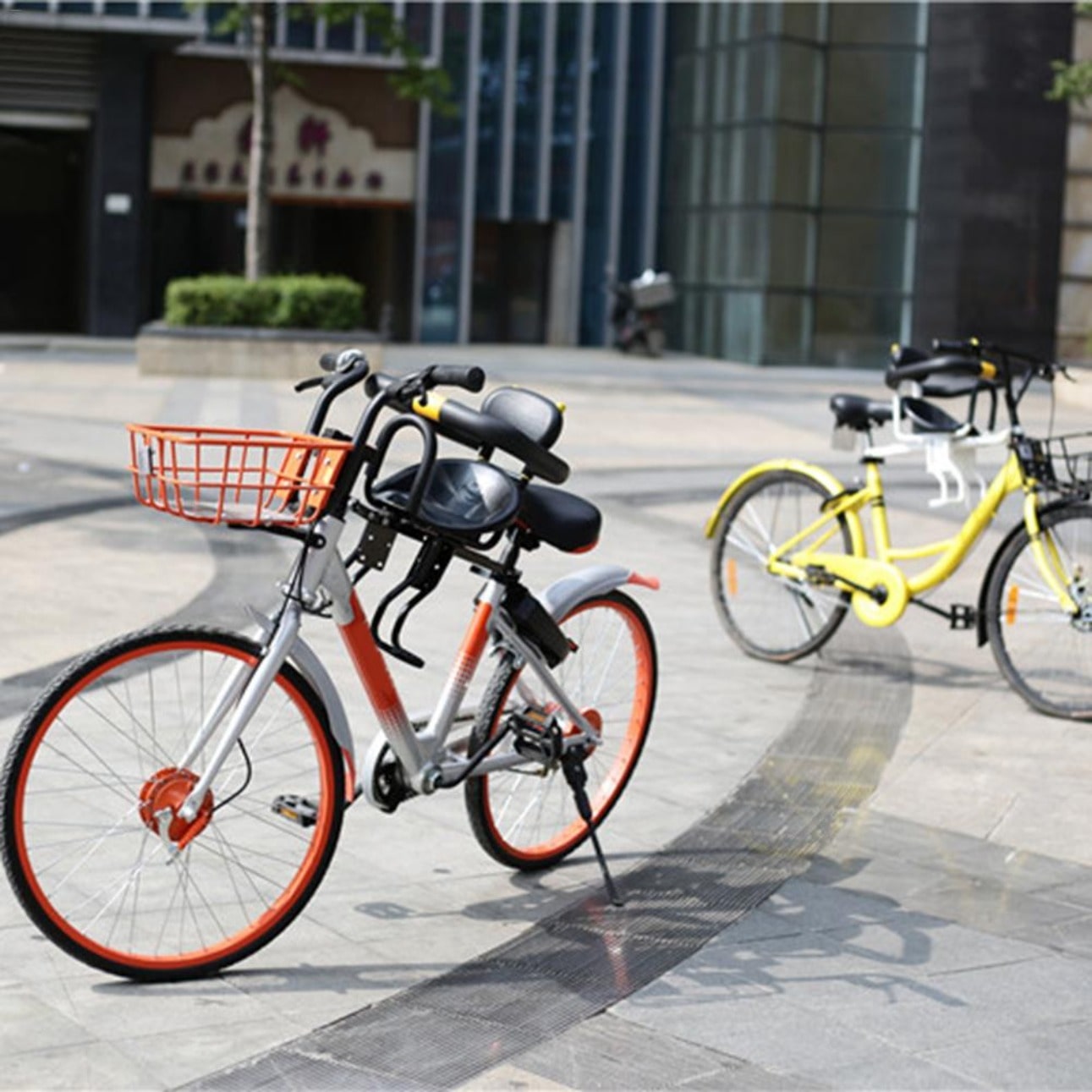Asiento de bicicleta para niños con respaldo y cinturón