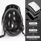 Casco Integral (Convertible) Rockbros - Black/White